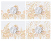 Digital Backdrop Bundle | Gold and Pink Watercolor Florals
