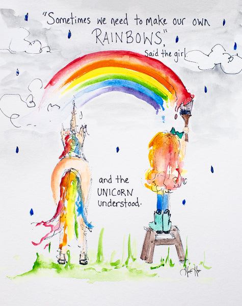 Make your own Rainbow Unicorn Printable