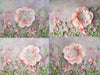 Digital Backdrop Bundle | Crepe Paper Flowers